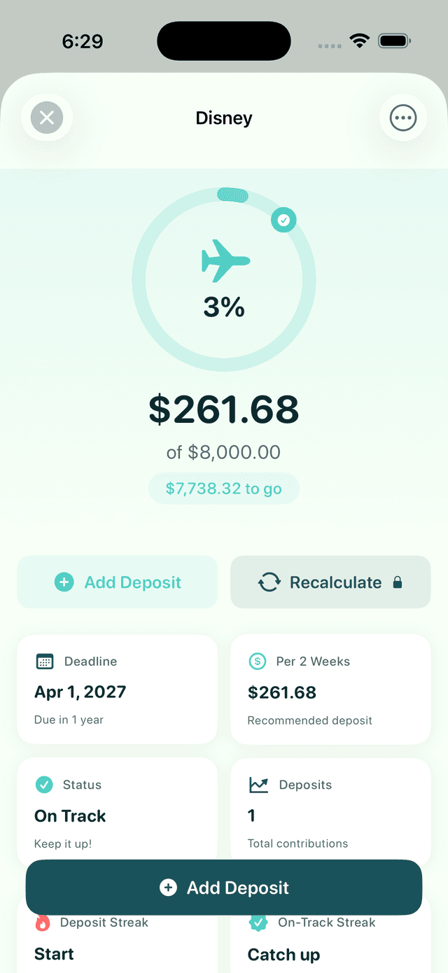 DreamsJar Goal Detail